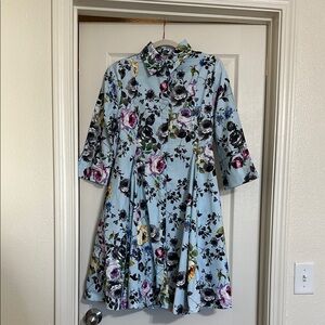 Portman & Portman NYC button up floral dress